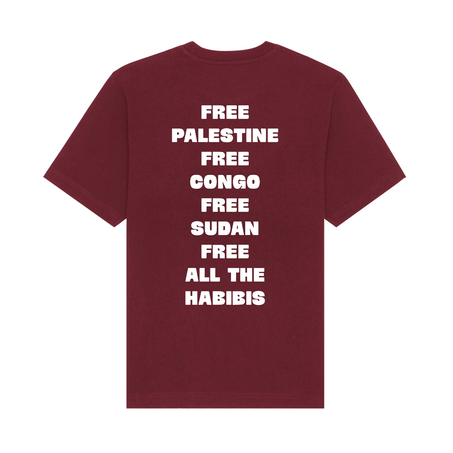 FREE THE HABIBIS - BURGUNDY