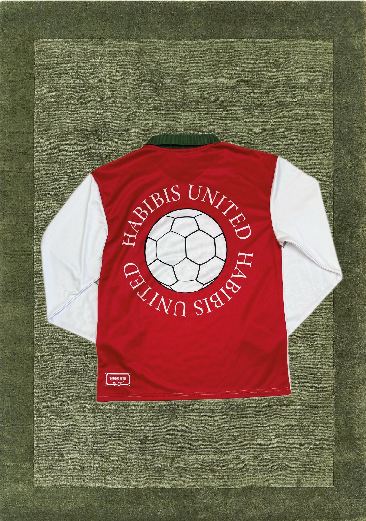 Limited soccer shirt long sleeves with collar