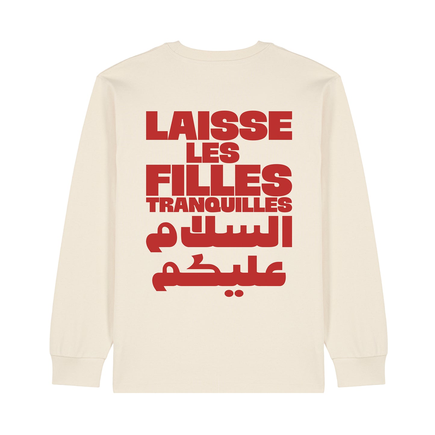 LAISSE LES FILLES! - LONGSLEEVE (CREAM)